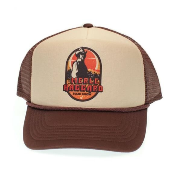Handmade Accessories - Retro Outlaw Music Merle Haggard Trucker Hat Country Music Concert Cap Western
